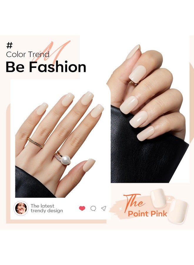 Modelones White Press on Nails, Short Square Fake Nails, Reusable Nail Kit with Nail Glue Adhesive Tabs Mini Nail File, Nails Press Ons 32Pcs16 Sizes, Valentine Gift - Image 4