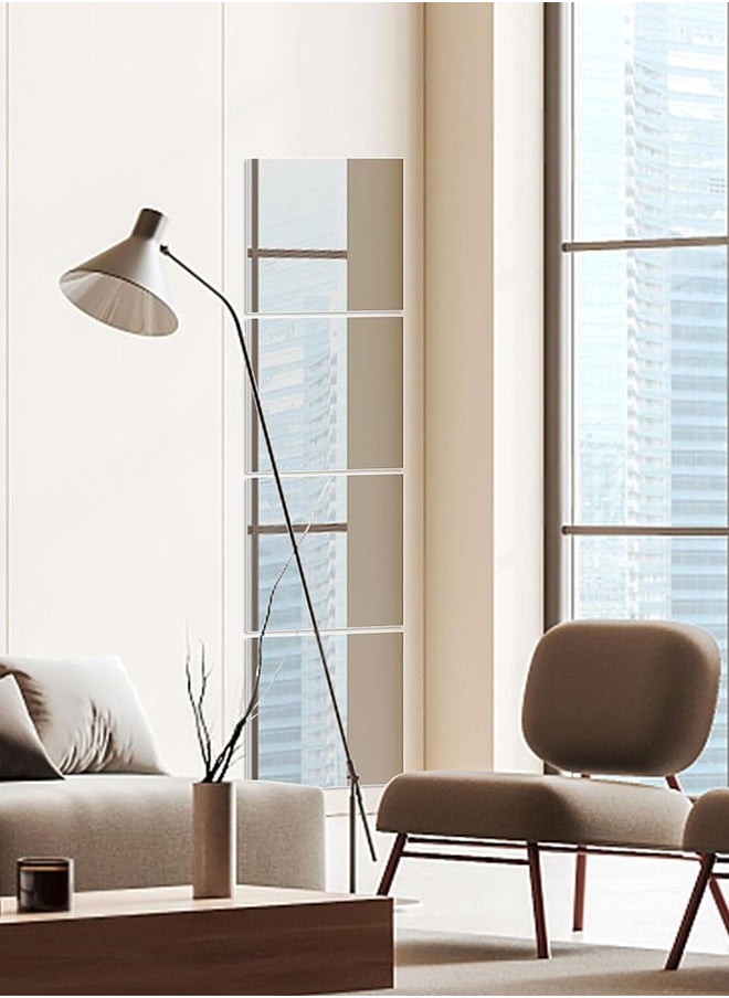GoldenLike Mirror Wall Four Piece Collage Full-length Mirror Full-length Mirror Dressing Mirror Bathroom Makeup Mirror  - Image 2