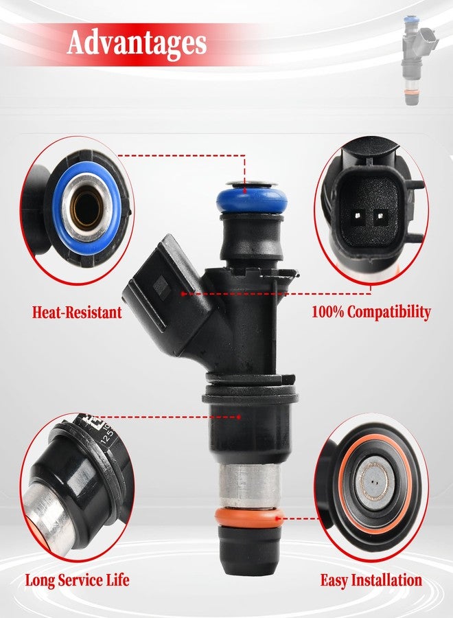 BIGREAT 12580681 8PCS Fuel Injectors Compatible with 2004-2010 Chevy Silverado Tahoe Avalanche GMC Sierra Yukon Yukon XL 4.8L 5.3L 6.0L 6.2L V8 - Image 3