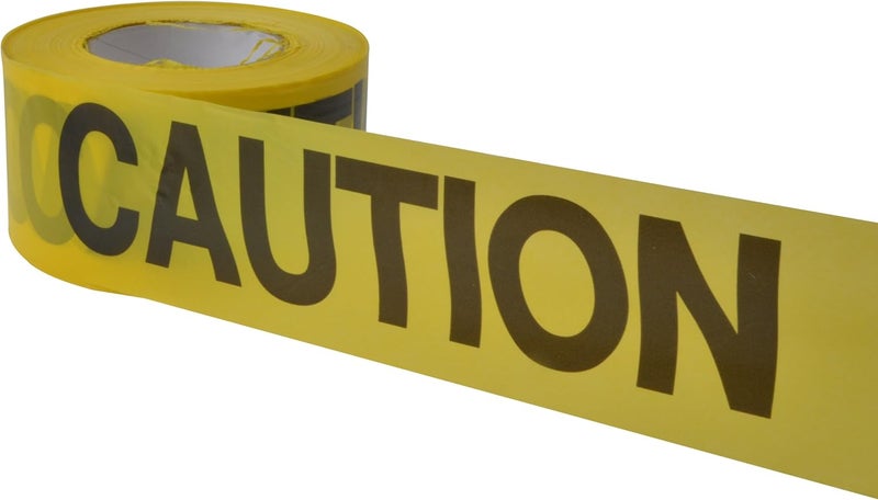 CH Hanson Caution Barrier Tape, 1000 Feet - Yellow and Black - Image 2