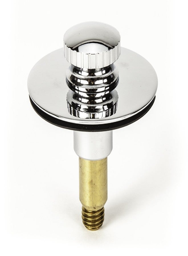 PermaFLOW PF WaterWorks PF0955-CH TubSTRAIN Universal Lift n Lock (Push Pull) Bath Tub/Bathtub Drain Stopper includes 3/8" and 5/16" Fittings, No Hair Catcher, Chrome - Image 2
