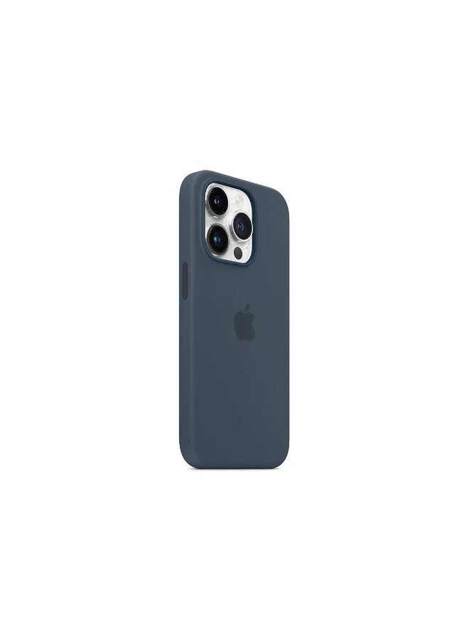 فريق ديلوكس iPhone 14 Pro حافظة سيليكون مع MagSafe (أزرق العاصفة) - Image 2