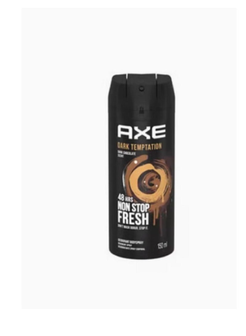 Axe Dark Temptation Deodorant Body Spray For 48 hours Non Stop fresh 150ml - Image 1