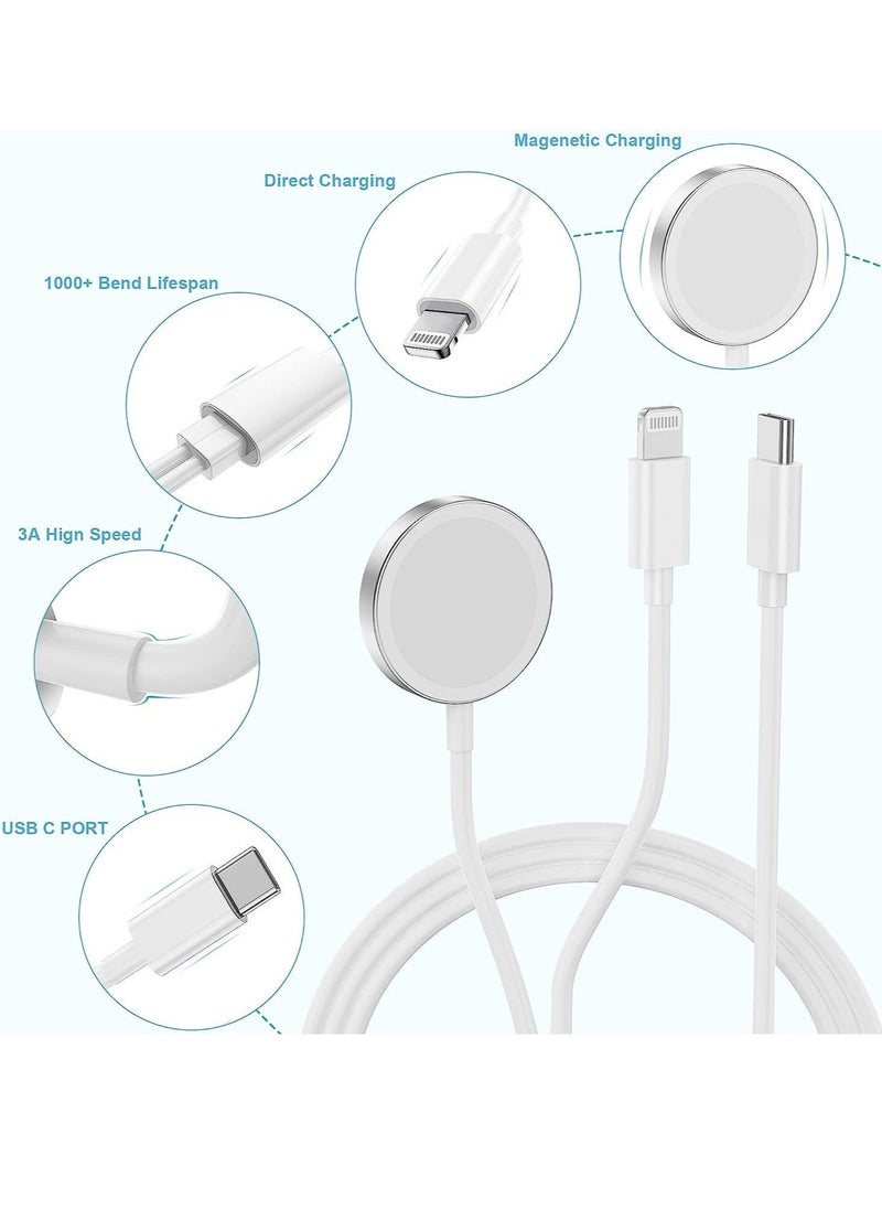 Raxoom "Upgraded 2-in-1 USB-C Fast Charging Cable for iPhone & Apple Watch with 15W Wall Charger Block" - Image 4