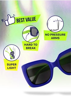 flâneur Flaneur Kids Polarized Sunglasses - Kids Fashion Sunglasses for Girls & Boys, UVA and UVB Protection, Trendy Kids Eyewear, Scratch Resistant, Perfect for Beach, Travel, Sunglasses for Children 3 - 12  - Image 3