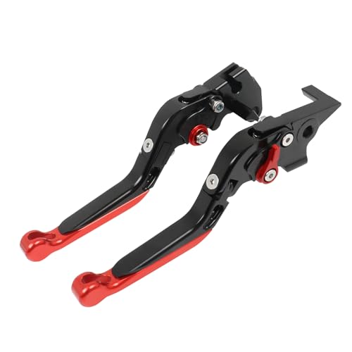 CHIFUN Brake Lever and Clutch Lever Set Replacement for Kawasaki Ninja 400 Ninja 300R 250R Z300 Aluminum Motorcycle Handlebar Lever Foldable Length AdjustableRed - Image 1