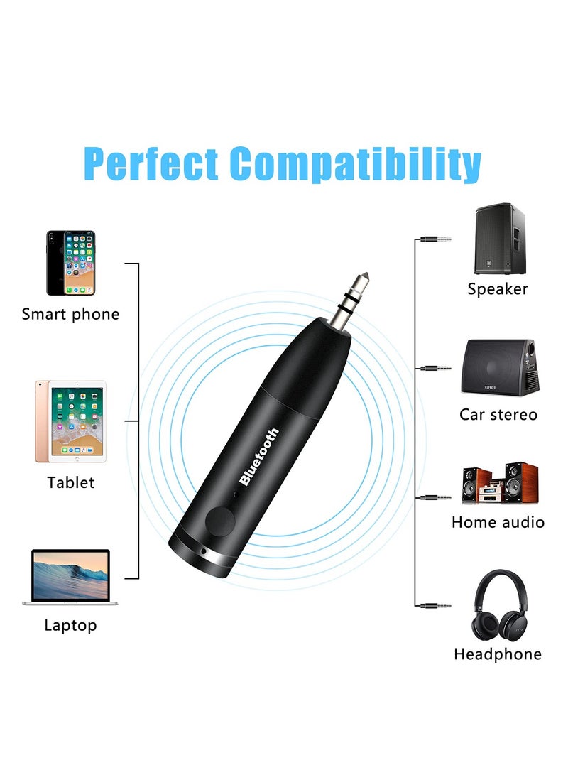Barakah Bluetooth Aux Adapter Bluetooth 5.0 Receiver Wireless Bluetooth Car Adapter Portable Wireless Audio Car Kit 3.5mm Bluetooth Aux Receiver - Image 4