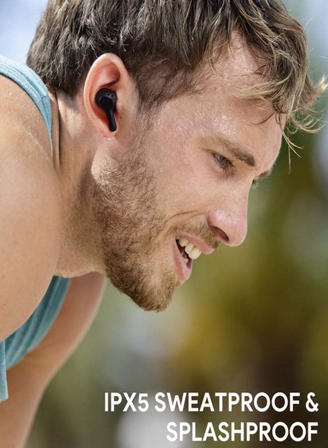 Aukey EP-T25 TWS Bluetooth 5.0 IPX5 True Wireless Earbuds With Charging Case Black - Image 5