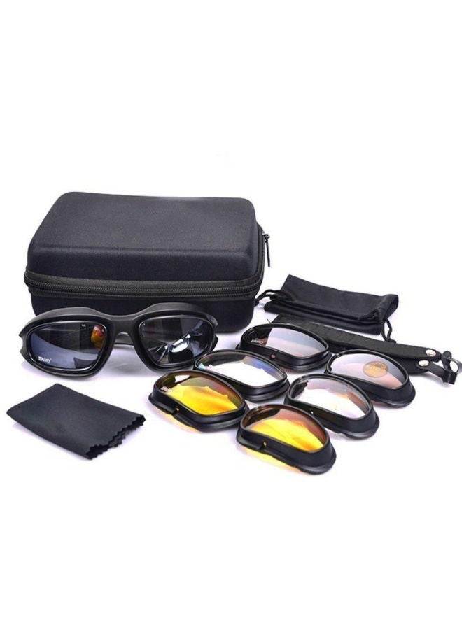 Daisy C5 Glasses Tactical Polarized Airsoft Paintball Shooting Goggles Outdoor Hiking Protective Sunglasses 4 Lens