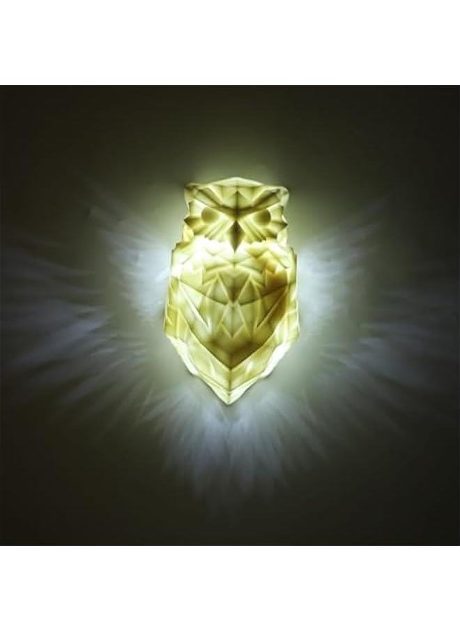 Generic 3D Animals LED Wall Light, Battery Powered Wall Lamp, 3D Wall Art with Artistic Flavor, Wall Sconce for Bedroom Office Living Room (Owl)  - Image 3