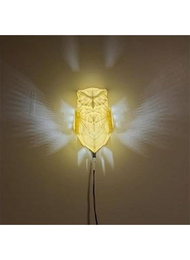 Generic 3D Animals LED Wall Light, Battery Powered Wall Lamp, 3D Wall Art with Artistic Flavor, Wall Sconce for Bedroom Office Living Room (Owl)  - Image 4