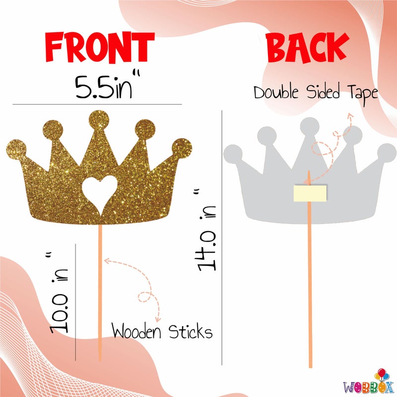 WOBBOX Wobbox Baby Shower Decoration Items| Baby Shower Ceremony Photo Booth Props for Photoshoot, Baby Shower Banner& Mom to Be Sash, Godh Bharai Ceremony Decoration Kit-(FP4725)  - Image 3
