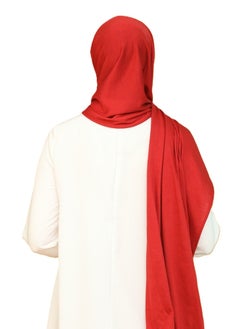 Perfectory PERFECTORY Soft Stretch Jersey Hijabs, Effortless Style and Comfort, Curated Collection- Red  - Image 2