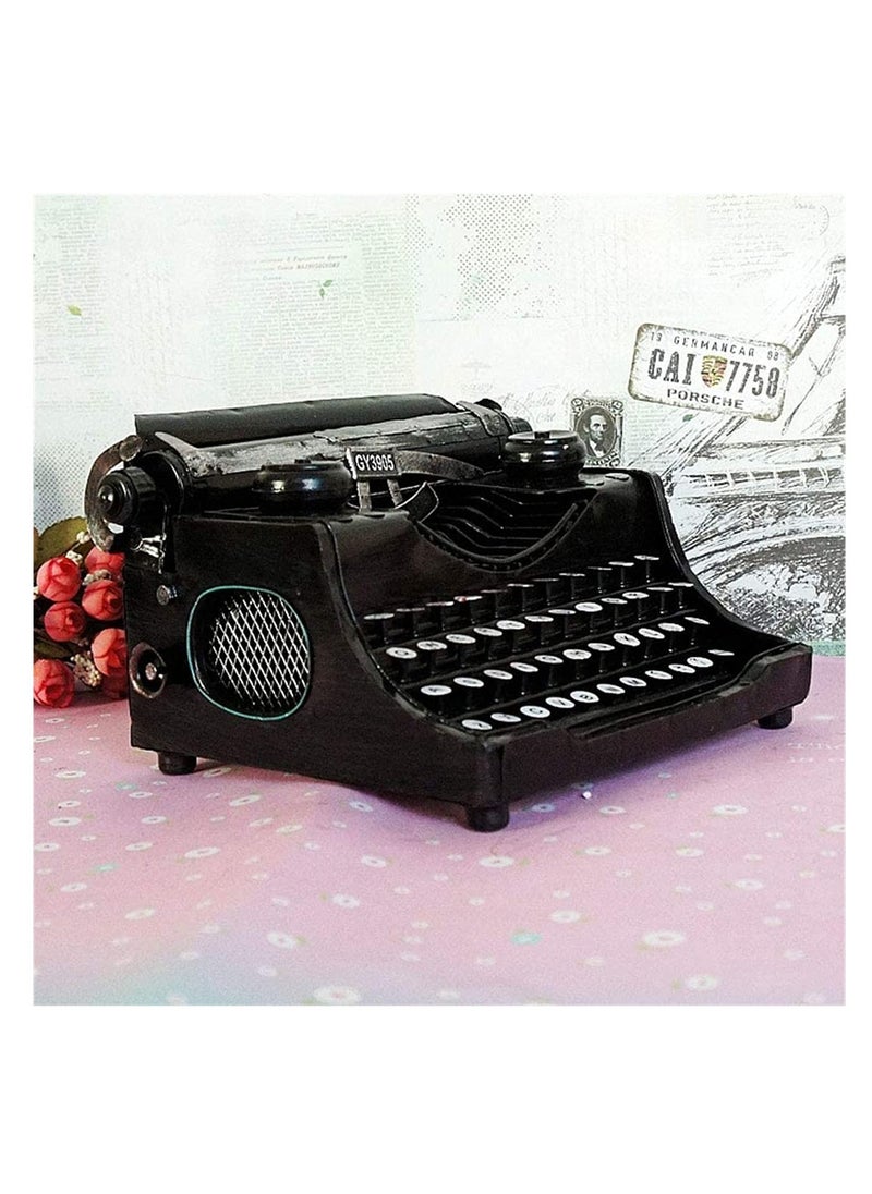 KASTWAVE Typewriter Model, Vintage Classic Decoration Antique Typewriter for Home/Office/Study Room Desk, Unable to Type Words, Shoot Movie Props, Black  - Image 2