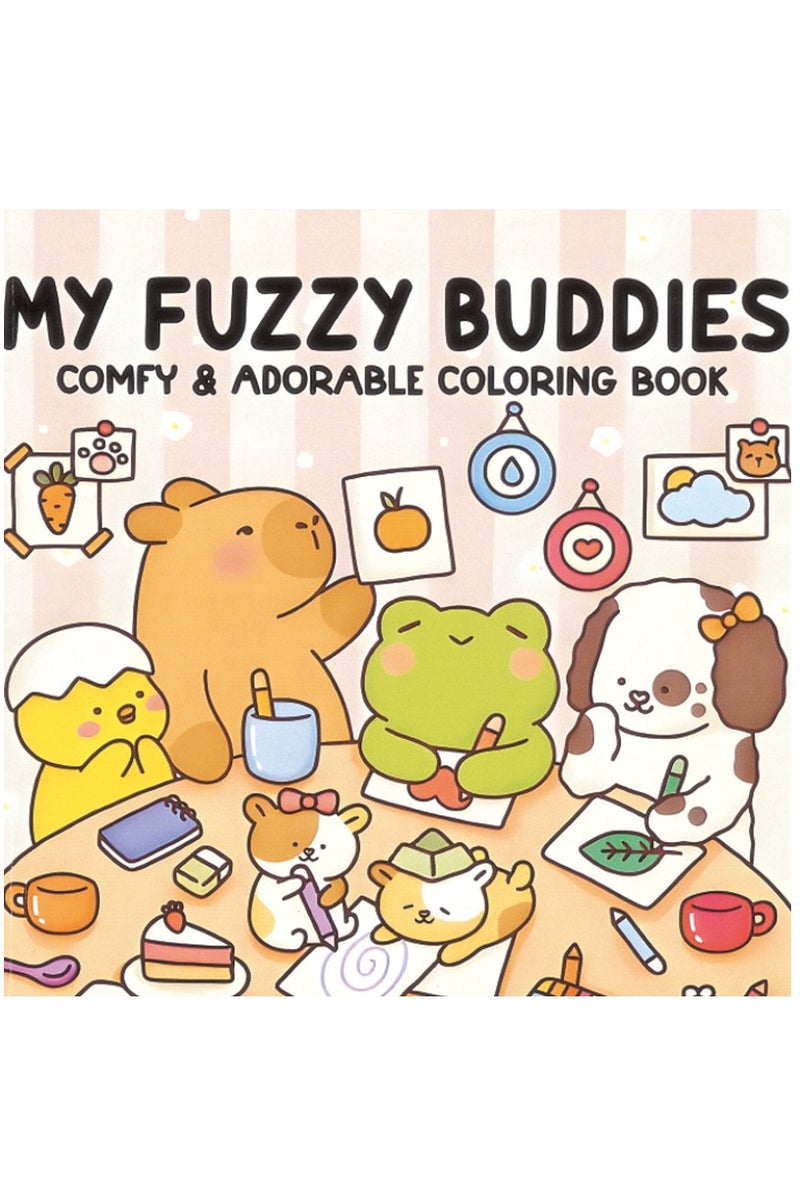Coloring Books for Adults & Teens: Adorable Animal Characters with Easy-to-Color Designs