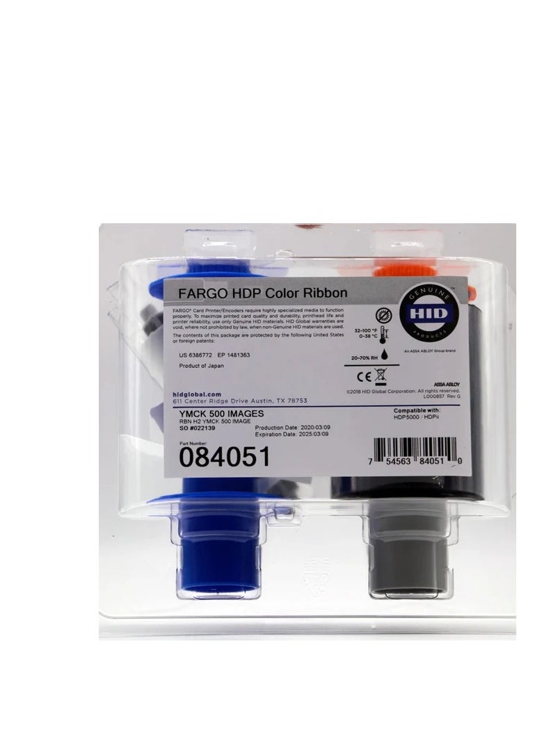 Fargo Fargo Genuine YMCK Color Ribbon for HDP5000 Model Printer 84051  - Image 2