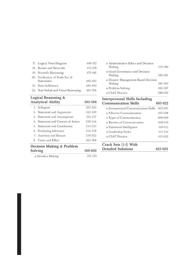 Arihant Cracking The CSAT- Paper-2 | Complete Coverage Of Syllabus 2025 |Civil Services Aptitude Test With Solved Paper | 5 Crack Sets(2024 & 2023) | Logical Reasoning & Analytical Ability | Basic Numeracy | based on Previous Year Paper (PYQ)  - Image 4