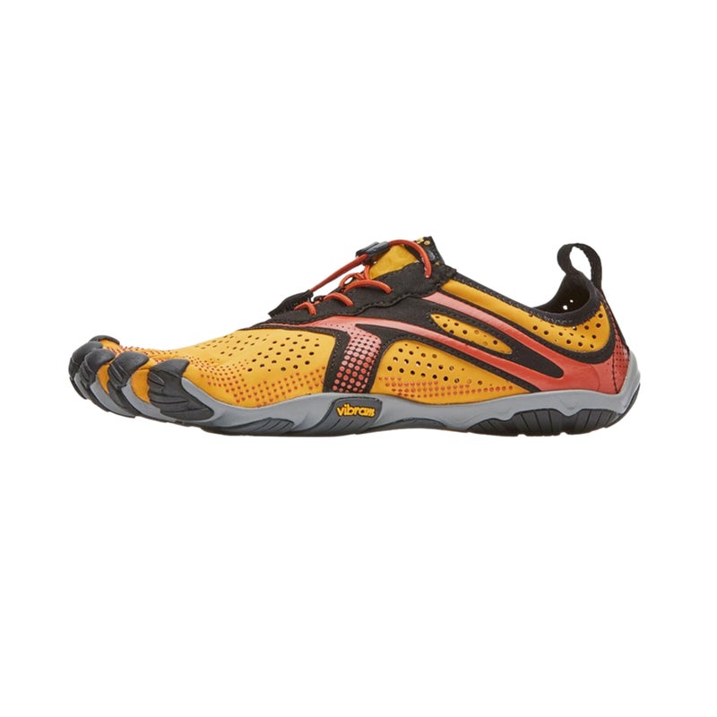 Vibram Men's FiveFingers V-Run | Barefoot Road Running Shoes for Natural Comfort & Stability, Golden/Yellow/Black, 49 EU / 13-14 US - Image 1