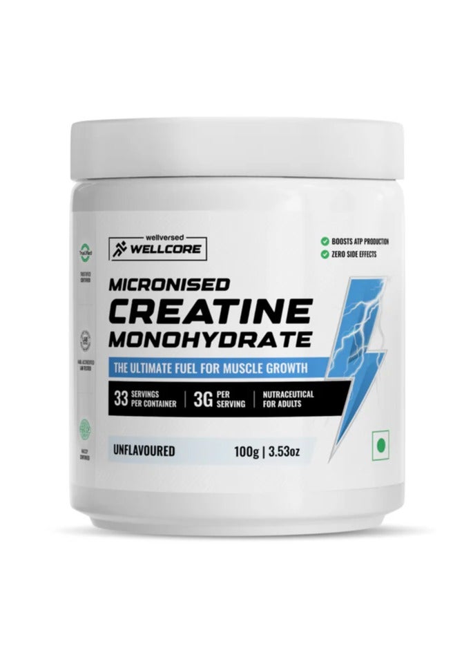 Wellcore Creatine Unflavored 100g - Image 1