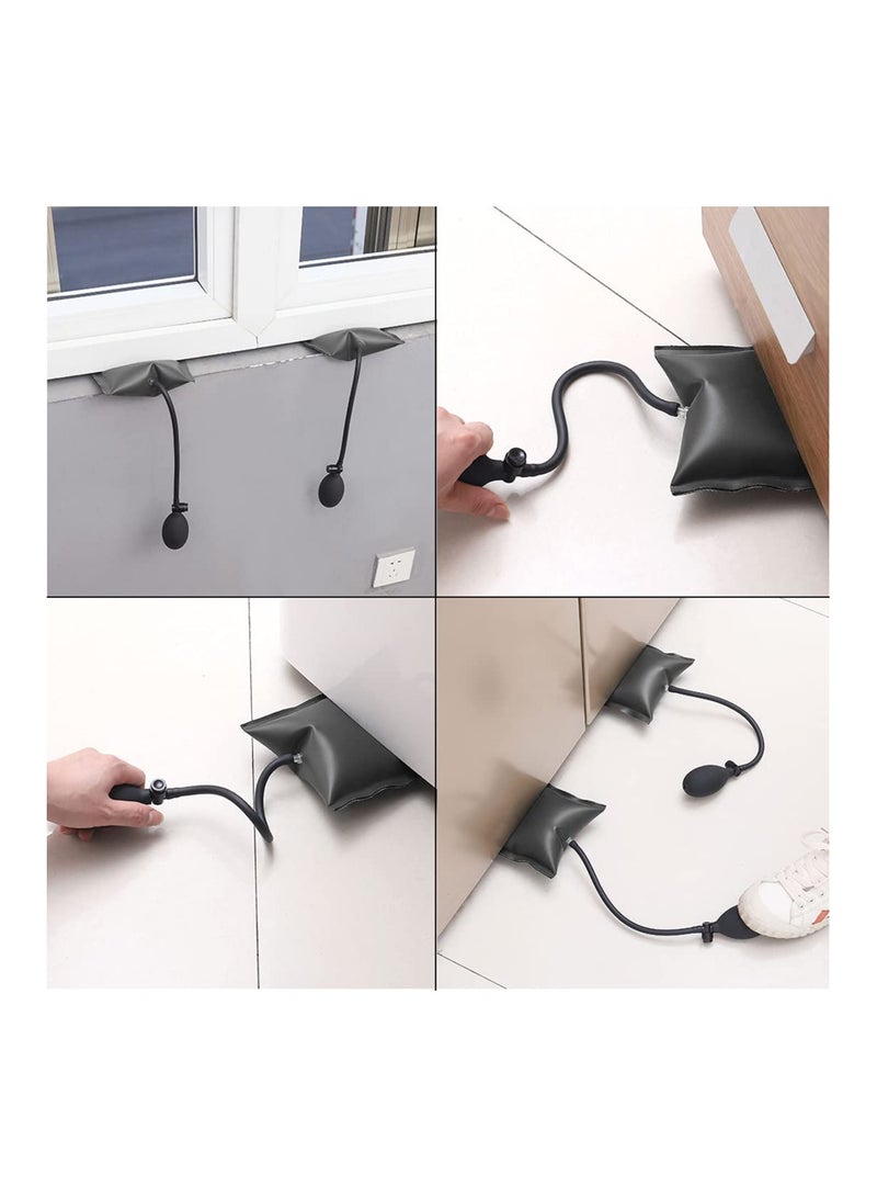 SOLARAE Air Wedge Pump Wedge Up Bag, Inflatable Shim, Alignment Tool Air Pumps, for Door Window Installation, Auto Repair Air Wedge Pump Bag, Install Shim Wedge (2 Pcs) - Image 3