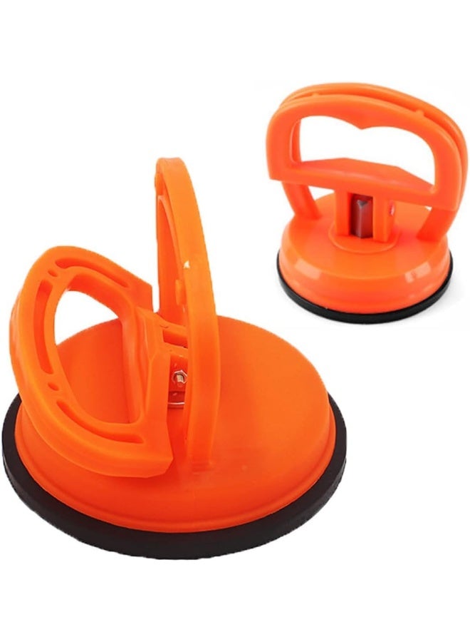 Beauenty Heavy Duty Car Dent Puller with Glass Suction Cups, Car Dent Puller Heavy Duty Glass Suction Cup Traceless Car Dent Remover Repair Tools for Cars Dent, Glass, Tiles, Lifting Objects Moving Orange (2) - Image 1