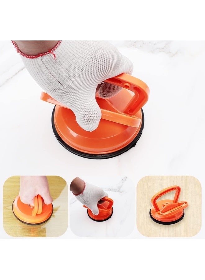 Beauenty Heavy Duty Car Dent Puller with Glass Suction Cups, Car Dent Puller Heavy Duty Glass Suction Cup Traceless Car Dent Remover Repair Tools for Cars Dent, Glass, Tiles, Lifting Objects Moving Orange (2) - Image 2