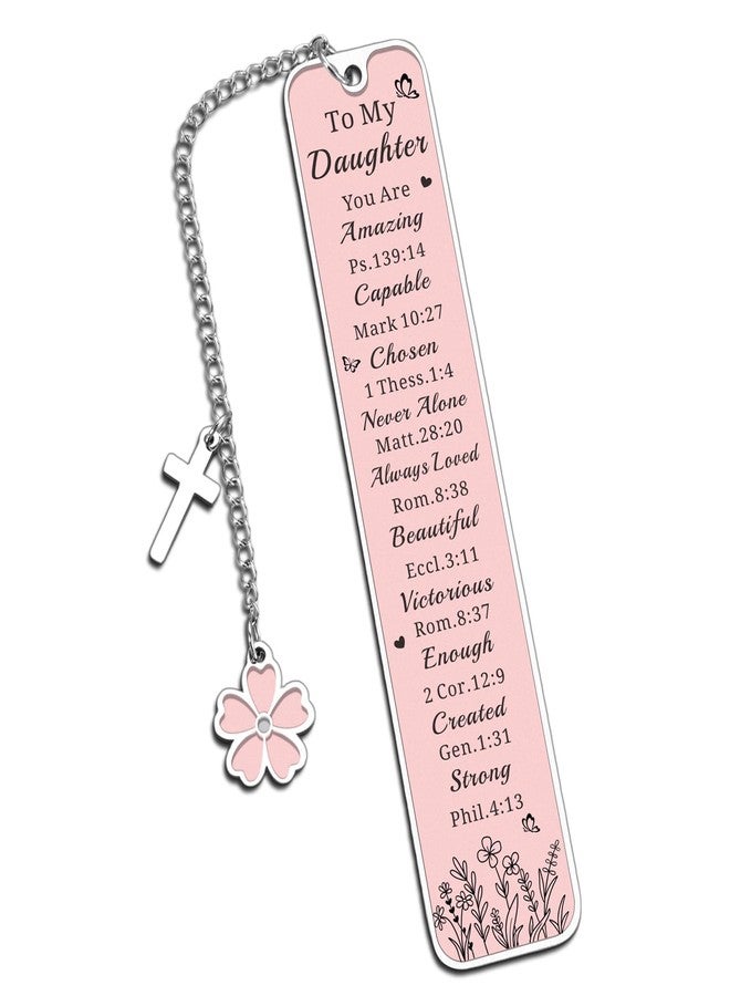 Vanlovemac Bible Bookmark Easter Gifts for Girls Baptism Gifts for Girl Confirmation First Communion Gifts for Teen Girls Daughter Bookmark Christian Gifts for Women Mothers Day Birthday Present for Daughter - Image 1
