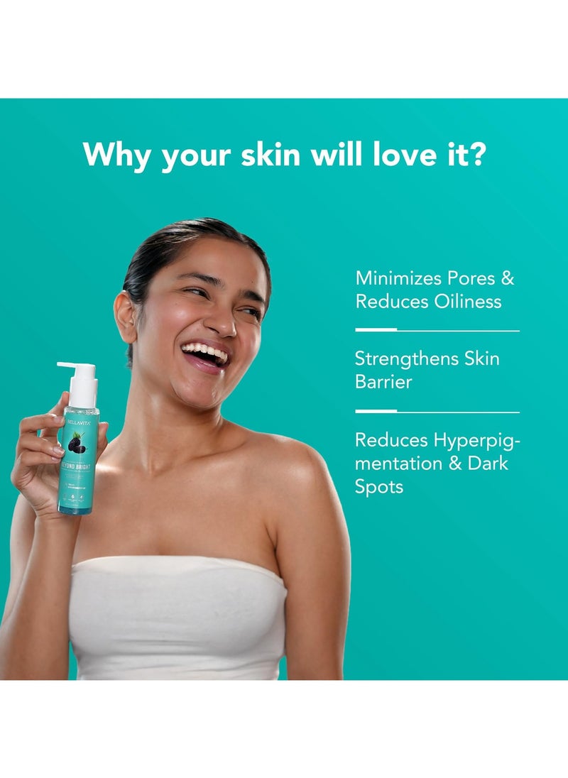 BELLAVITA Beyond Bright Face Wash | Niacinamide, Alpha Arbutin & Mulberry | Treats Pigmentation | Repairs Skin Barrier | pH Balanced | Non-Irritating | Men and Women 100 ml  - Image 3