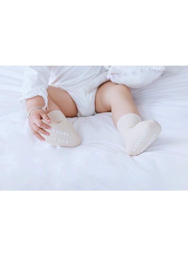 Qandsweet QandSweet Baby Boy Combed Cotton Socks Toddler Ankle Sock Non-Skid for Newborn Infant Childrens - Image 2