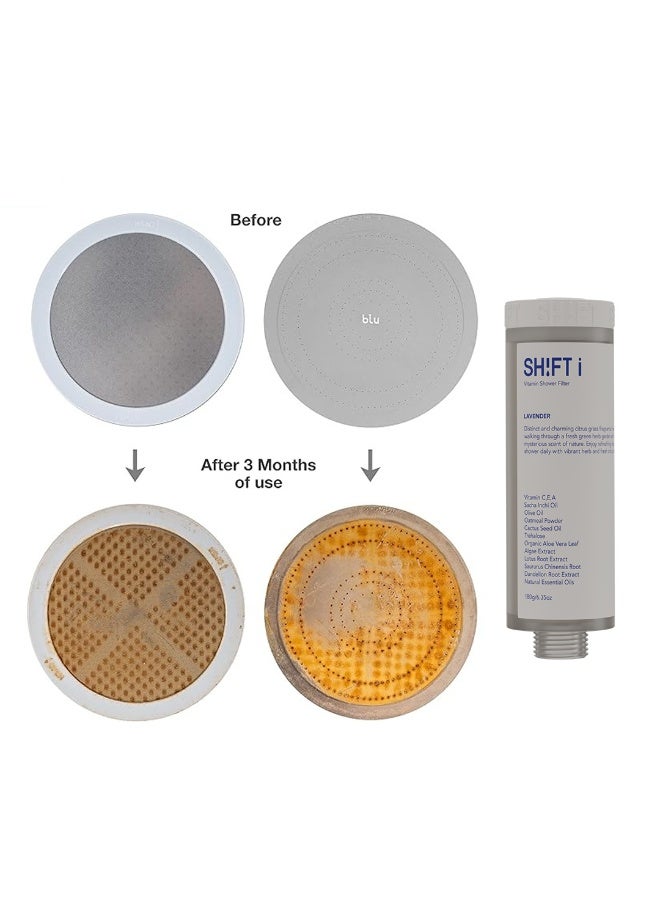 SH!FT First Edition  Shower Head Filter Set with Blossom Scent Includes Mini Filter Main Filter and Shower Head Easy Install for Travel and Home - Image 5