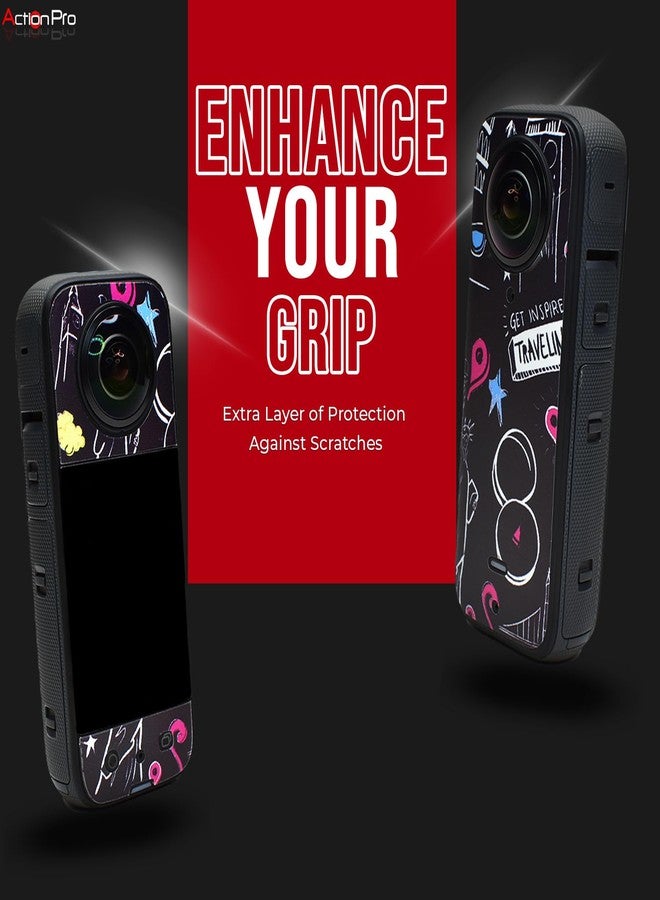 Action Pro Camera Waterproof Skin Compatible with Insta-360 X3 Action Camera (Multicolor 2) - Image 4