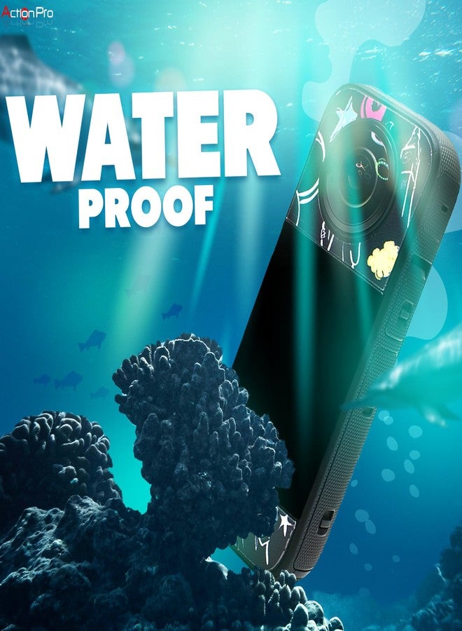 Action Pro Camera Waterproof Skin Compatible with Insta-360 X3 Action Camera (Multicolor 2) - Image 2