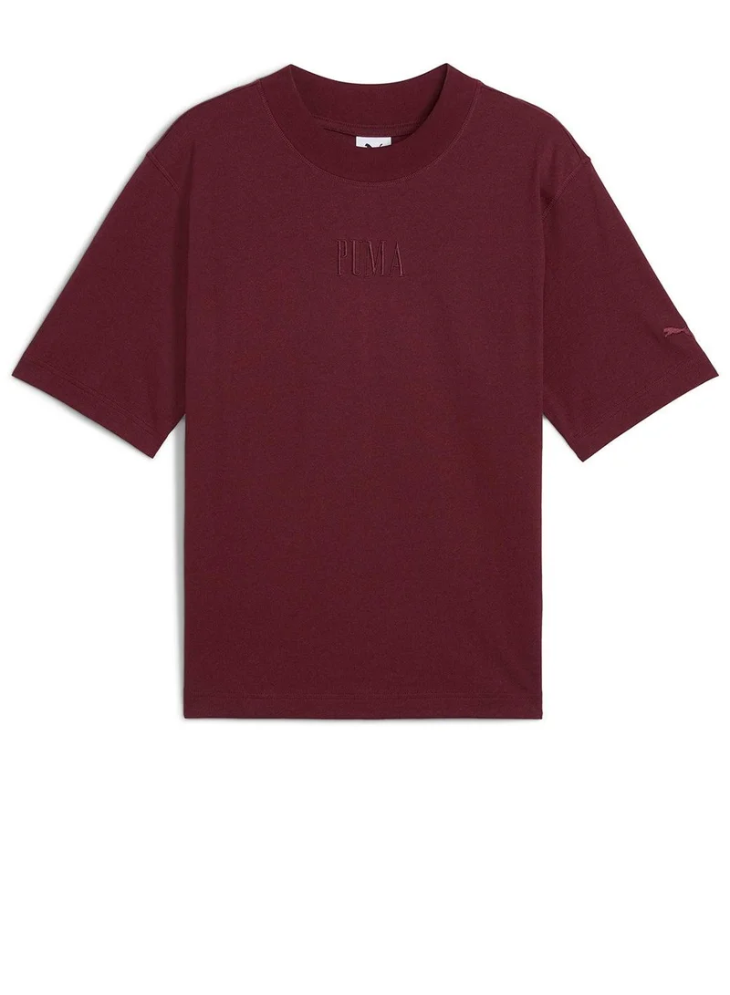 بوما تيشيرت جرافيك أساسي فاخر بقصة واسعة