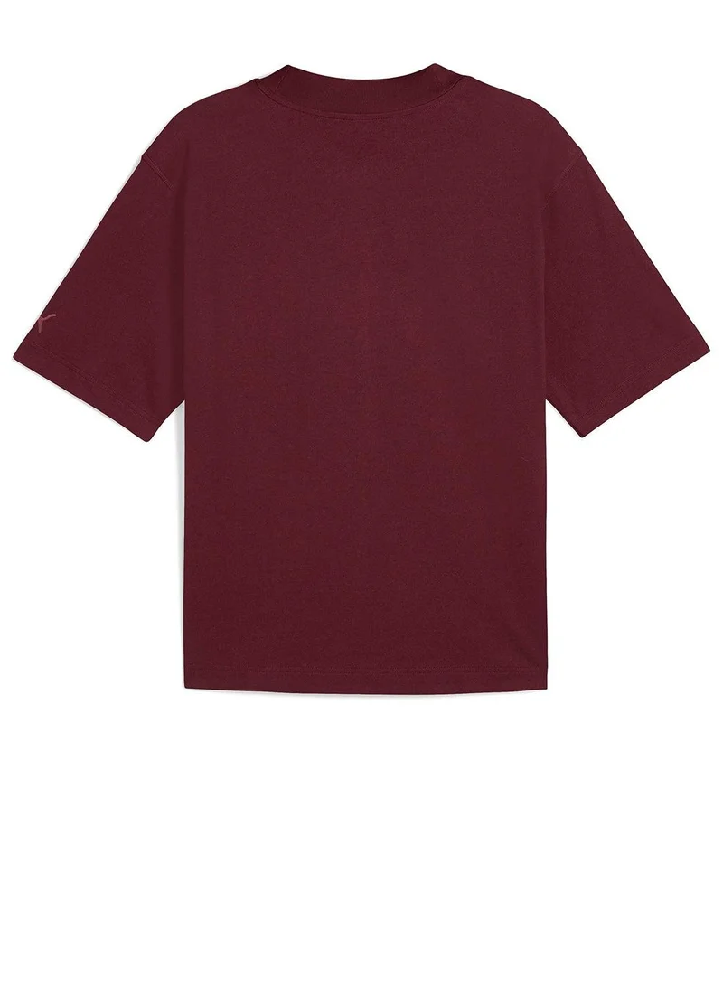 بوما تيشيرت جرافيك أساسي فاخر بقصة واسعة