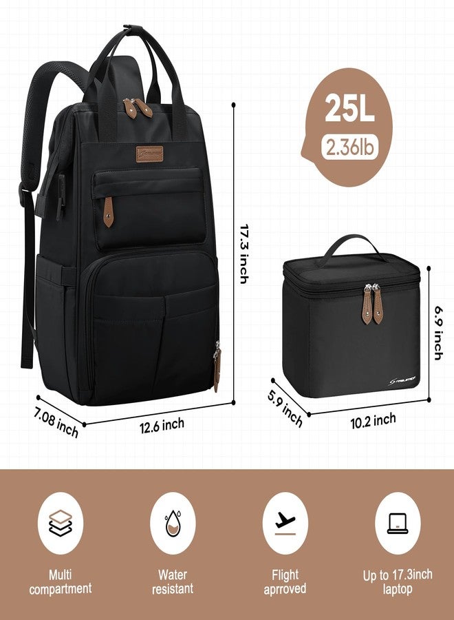Maelstrom Travel Backpack for Women Men,Laptop Backpack Fits 15.6-17.3 Inch Laptop, Water Resistant Carry On Backpack with Detachable Lunch Box,Black - Image 5