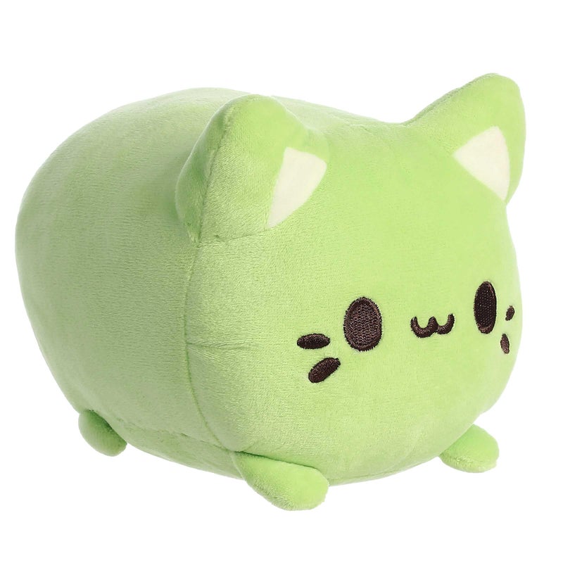 AuroraÂ® Enchanting Tasty PeachÂ® Green Tea Meowchi Stuffed Animal - Bright & Colorful Design for Room Decor - Perfect for Adults, Kids, and Birthdays - Green 7 Inches - Image 1
