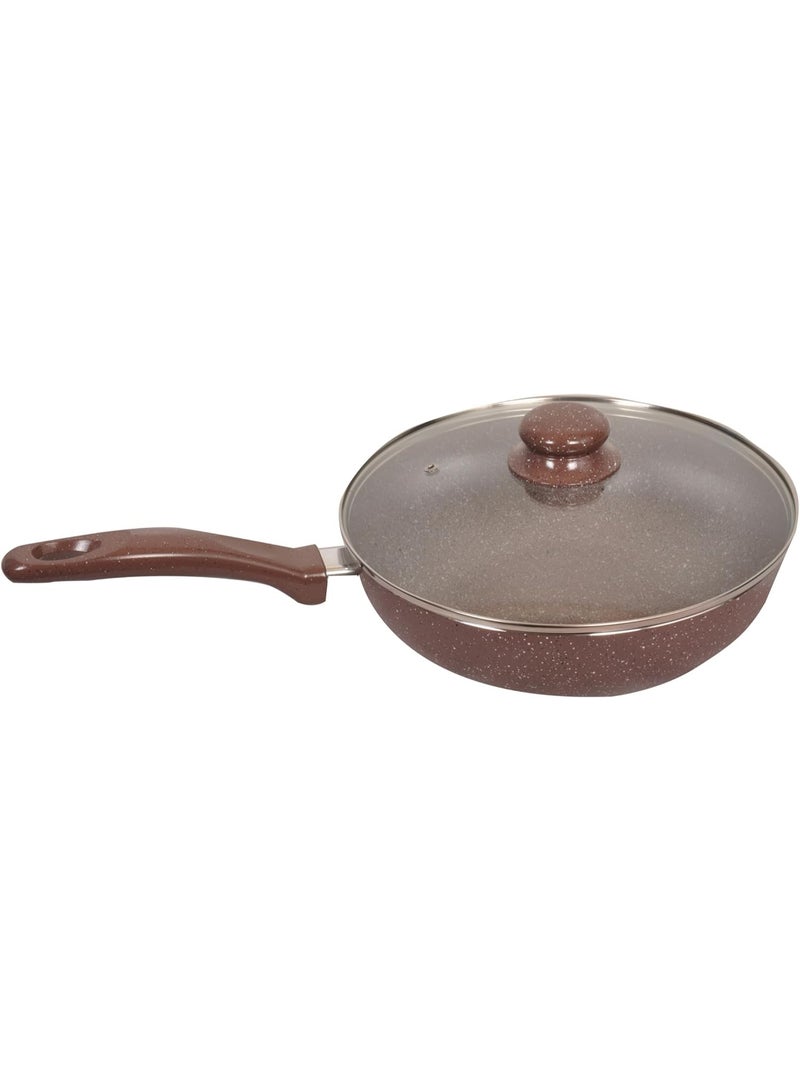 إيزي كوك مقلاة ووك مطلية بالرخام من إيزي كوك - 24 سم | مقلاة غير لاصقة للقلي السريع مطلية بالرخام - Image 4