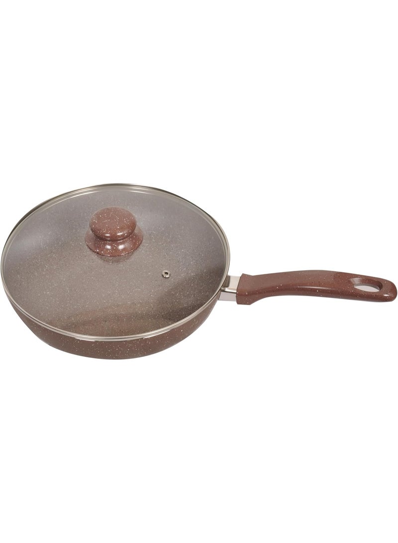 إيزي كوك مقلاة ووك مطلية بالرخام من إيزي كوك - 24 سم | مقلاة غير لاصقة للقلي السريع مطلية بالرخام - Image 5