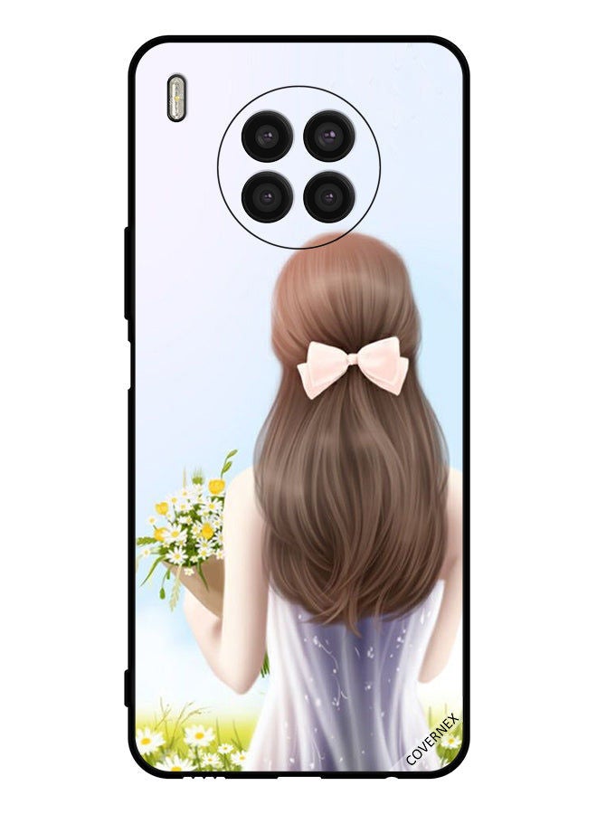 Covernex Protective Case Cover For Honor 50 lite Lovely Girl Holding Flowers - Image 1