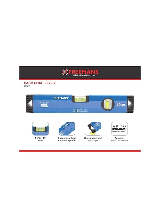 FREEMANS BSLM260M Basik Spirit Level With Magnet 60 Cm - Image 2