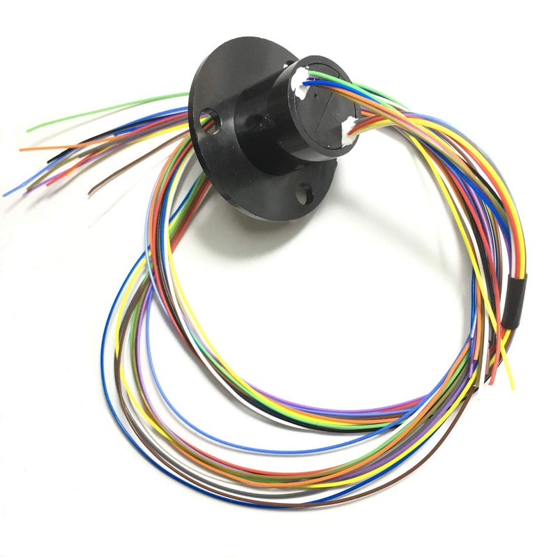 Taidacent 630A Slip Ring Collector Ring Rotary Electrical Contact Joint Connector 12 Wires 2A