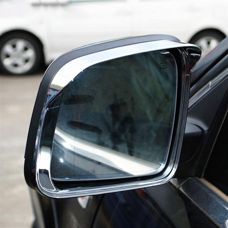 Wivplex Chrome Side Mirror Rain Guard Cover - Image 5