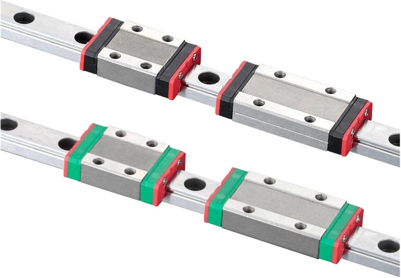 RAHBI 3D Printer MGN9C MGN9H L=100 350 400 500 600 800 900 1000mm Miniature Linear Rail Slide 1pcs MGN Linear Guide MGN Carriage Leisurely (Color : MGN9C, Size : 450mm) - Image 1