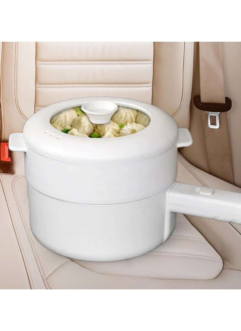 Generic Electric Skillet Pasta Cooker Steamer Pan Car Electric Pot for Frying Dumplings 230W Mechanical.  - Image 5