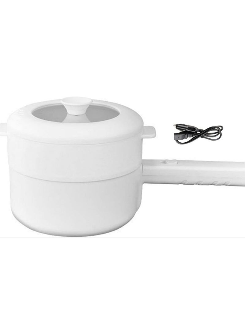 Electric Skillet Pasta Cooker Steamer Pan Car Electric Pot for Frying Dumplings 230W Mechanical.