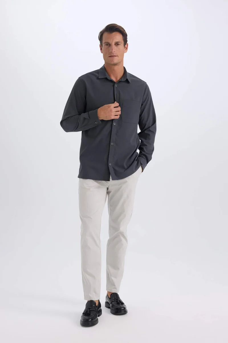 ديفاكتو jogger Super Skinny Hem Gabardine Trousers