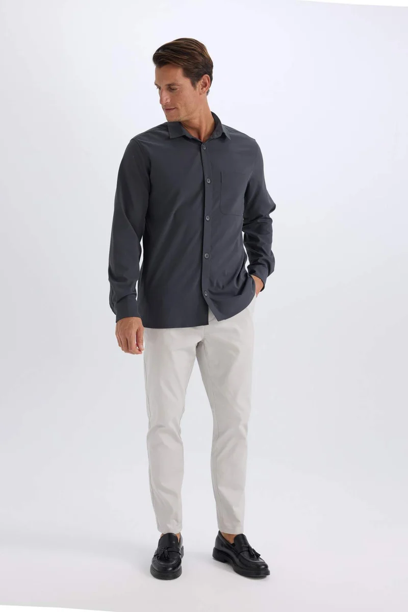 ديفاكتو jogger Super Skinny Hem Gabardine Trousers