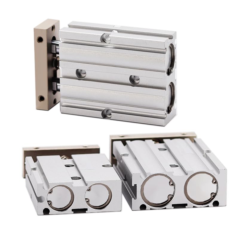 Double Rod Double Shaft Pneumatic Cylinder Bore 32mm Stroke 30mm High Thrust - Image 4
