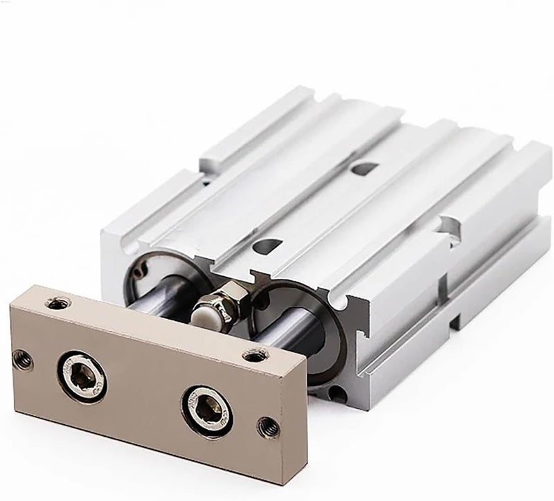Double Rod Double Shaft Pneumatic Cylinder Bore 32mm Stroke 30mm High Thrust - Image 1