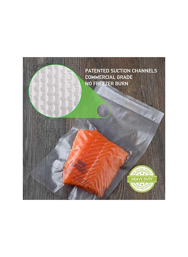 Raxoom 8” X 150’ Food Vacuum Seal Roll Keeper With Cutter, Ideal Vacuum Sealer Bags For Food Saver, Bpa Free, Commercial Grade, Great For Storage, Meal Prep And Sous Vide (8" X 150') - Image 2